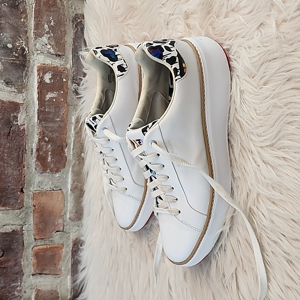 Cole Haan Women's GrandPro Topspin Sneakers White/Graffiti, Size 9B - Picture 6 of 17